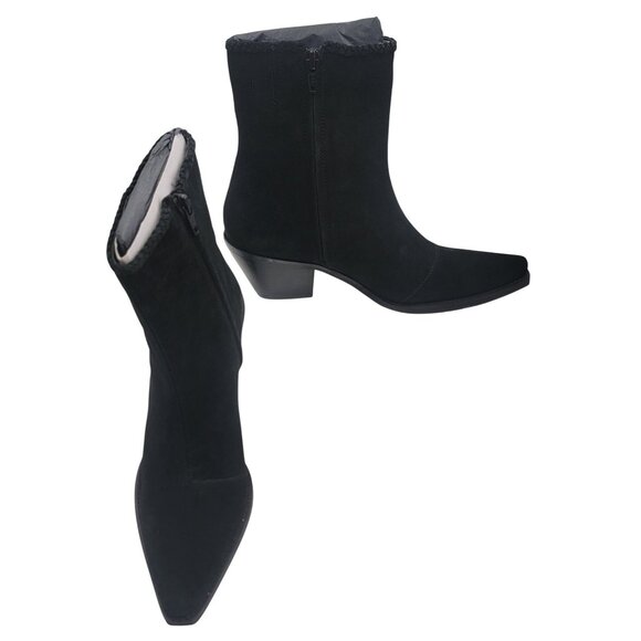 Coconuts By Matisse Ankle Boot Womens Black Suede Western Womens Size 8M - Picture 1 of 8